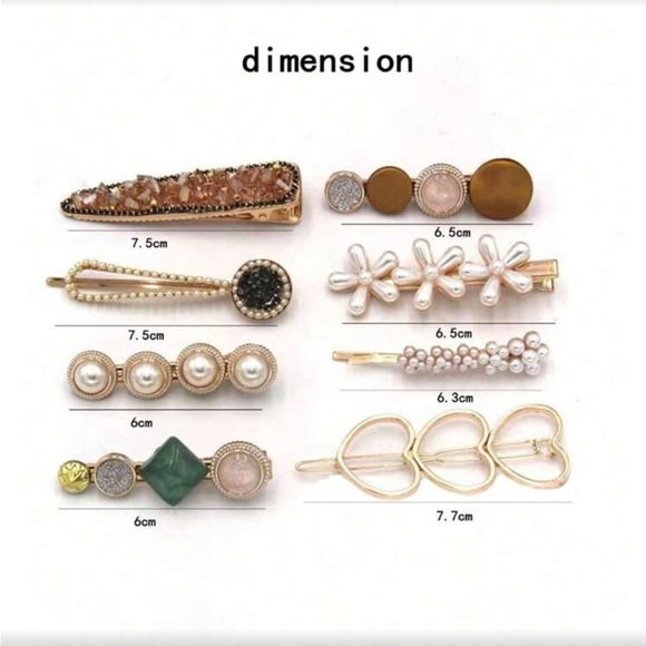 ✨Chic Gold and Pearl Hair Clip Set - Picture 5 of 5